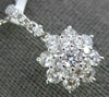 ESTATE LARGE 1.33CT DIAMOND 18K WHITE GOLD 3D FLOWER SNOW FLAKE FLOATING PENDANT