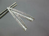 ESTATE LARGE 1.15CT DIAMOND 18KT WHITE GOLD DOUBLE V SHAPE HOOP HUGGIE EARRINGS