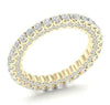 ESTATE 1.33CT DIAMOND 14KT YELLOW GOLD 3D ROUND ETERNITY ANNIVERSARY LOVE RING