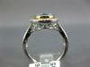 ESTATE LARGE 3.11CT DIAMOND & AAA BLUE TOPAZ 14K WHITE & ROSE GOLD FILIGREE RING