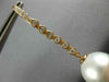 LARGE .35CT DIAMOND & AAA SOUTH SEA PEARL 18KT ROSE GOLD ETOILE HANGING EARRINGS