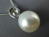 LARGE .48CT WHITE & FANCY YELLOW DIAMOND AAA SOUTH SEA PEARL 18K GOLD 3D PENDANT