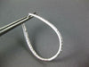 ESTATE LARGE 1.35CT DIAMOND 18KT WHITE GOLD 3D INSIDE OUT OVAL HANGING EARRINGS