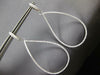 ESTATE EXTRA LARGE 1.10CT DIAMOND 18K WHITE GOLD OPEN TEAR DROP HANGING EARRINGS