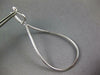 ESTATE EXTRA LARGE 1.10CT DIAMOND 18K WHITE GOLD OPEN TEAR DROP HANGING EARRINGS
