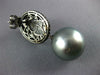 LARGE 11CT DIAMOND & MOON STONE & TAHITIAN PEARL 18K BLACK GOLD HANGING EARRINGS