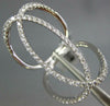 ESTATE EXTRA LARGE .62CT DIAMOND 18KT WHITE GOLD 3D OVAL LOVE KNOT FUN RING