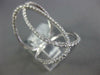 ESTATE EXTRA LARGE .62CT DIAMOND 18KT WHITE GOLD 3D OVAL LOVE KNOT FUN RING