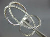 ESTATE EXTRA LARGE .62CT DIAMOND 18KT WHITE GOLD 3D OVAL LOVE KNOT FUN RING