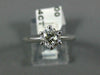 ESTATE .94CT DIAMOND 14KT WHITE GOLD 3D CLASSIC SOLITAIRE ENGAGEMENT RING #1906