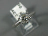 ESTATE .94CT DIAMOND 14KT WHITE GOLD 3D CLASSIC SOLITAIRE ENGAGEMENT RING #1906