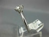 ESTATE .94CT DIAMOND 14KT WHITE GOLD 3D CLASSIC SOLITAIRE ENGAGEMENT RING #1906