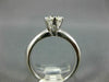 ESTATE .94CT DIAMOND 14KT WHITE GOLD 3D CLASSIC SOLITAIRE ENGAGEMENT RING #1906