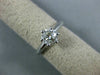 ESTATE .94CT DIAMOND 14KT WHITE GOLD 3D CLASSIC SOLITAIRE ENGAGEMENT RING #1906