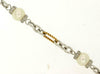 ESTATE .39CT DIAMOND & AAA SOUTH SEA PEARL 14KT 2 TONE GOLD BY THE YARD BRACELET