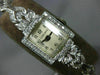 ANTIQUE LARGE LONGINES .60CT OLD MINE DIAMOND PLATINUM 3D ART DECO WATCH #20386