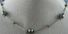 ESTATE AAA TAHITIAN PEARL SILVER CLASSIC BY THE YARD FLOWER LOVE NECKLACE #24384