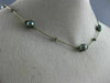 ESTATE AAA TAHITIAN PEARL SILVER CLASSIC BY THE YARD FLOWER LOVE NECKLACE #24384