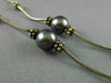 ESTATE AAA TAHITIAN PEARL SILVER CLASSIC BY THE YARD FLOWER LOVE NECKLACE #24384