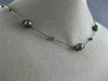 ESTATE AAA TAHITIAN PEARL SILVER CLASSIC BY THE YARD FLOWER LOVE NECKLACE #24384