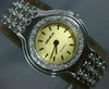 LONG GENEVE 3.0CT DIAMOND 14KT WHITE GOLD ROUND GOLD FACE CLASSIC WATCH #22282
