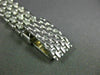 LONG GENEVE 3.0CT DIAMOND 14KT WHITE GOLD ROUND GOLD FACE CLASSIC WATCH #22282