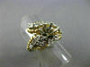 ESTATE LARGE 1.25CT DIAMOND 14KT TWO TONE GOLD 3D HEART SHAPE SEMI MOUNT RING