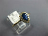 .66CT DIAMOND & AAA SAPPHIRE 14KT YELLOW GOLD 3D PEAR SHAPE HALO ENGAGEMENT RING