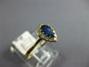 .66CT DIAMOND & AAA SAPPHIRE 14KT YELLOW GOLD 3D PEAR SHAPE HALO ENGAGEMENT RING