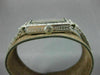 ANTIQUE 1.42CT OLD MINE DIAMOND & AAA SAPPHIRE PLATINUM 3D ART DECO WATCH #21967