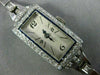 ANTIQUE 1.42CT OLD MINE DIAMOND & AAA SAPPHIRE PLATINUM 3D ART DECO WATCH #21967