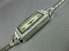 ANTIQUE 1.42CT OLD MINE DIAMOND & AAA SAPPHIRE PLATINUM 3D ART DECO WATCH #21967
