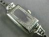 ANTIQUE 1.42CT OLD MINE DIAMOND & AAA SAPPHIRE PLATINUM 3D ART DECO WATCH #21967