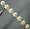 ESTATE TIFFANY & CO AAA MIKI MOTO PEARL 18KT YELLOW GOLD PIN / BROOCH #24086