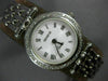 GENEVE .82CT DIAMOND 14KT WHITE GOLD ROUND CLASSIC ROMAN NUMERAL WATCH #20446