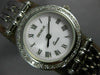 GENEVE .82CT DIAMOND 14KT WHITE GOLD ROUND CLASSIC ROMAN NUMERAL WATCH #20446
