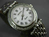 GENEVE .82CT DIAMOND 14KT WHITE GOLD ROUND CLASSIC ROMAN NUMERAL WATCH #20446