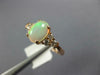 ESTATE 1.22CT DIAMOND & AAA OPAL 14KT ROSE GOLD 3D OVAL & ROUND CLASSIC FUN RING