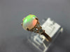 ESTATE 1.22CT DIAMOND & AAA OPAL 14KT ROSE GOLD 3D OVAL & ROUND CLASSIC FUN RING