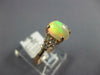 ESTATE 1.22CT DIAMOND & AAA OPAL 14KT ROSE GOLD 3D OVAL & ROUND CLASSIC FUN RING