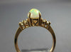 ESTATE 1.22CT DIAMOND & AAA OPAL 14KT ROSE GOLD 3D OVAL & ROUND CLASSIC FUN RING