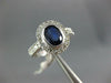 1.82CT DIAMOND & AAA SAPPHIRE 14KT WHITE GOLD OVAL HALO FILIGREE ENGAGEMENT RING