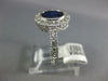 1.82CT DIAMOND & AAA SAPPHIRE 14KT WHITE GOLD OVAL HALO FILIGREE ENGAGEMENT RING