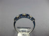 1.14CT DIAMOND & AAA SAPPHIRE 14KT WHITE GOLD 3D OVAL & ROUND ANNIVERSARY RING