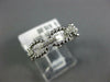 ESTATE .08CT DIAMOND 14KT WHITE GOLD OVAL LINK DESIGN WEDDING ANNIVERSARY RING