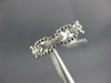 ESTATE .08CT DIAMOND 14KT WHITE GOLD OVAL LINK DESIGN WEDDING ANNIVERSARY RING