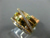 ESTATE WIDE .65CT PINK & FANCY YELLOW DIAMOND 18KT ROSE GOLD MULTI ROW LOVE RING