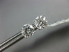 GIA CERTIFIED 2.01CT DIAMOND 18KT WHITE GOLD 3D CLASSIC ROUND STUD EARRINGS