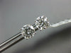 GIA CERTIFIED 2.01CT DIAMOND 18KT WHITE GOLD 3D CLASSIC ROUND STUD EARRINGS