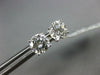 GIA CERTIFIED 2.01CT DIAMOND 18KT WHITE GOLD 3D CLASSIC ROUND STUD EARRINGS